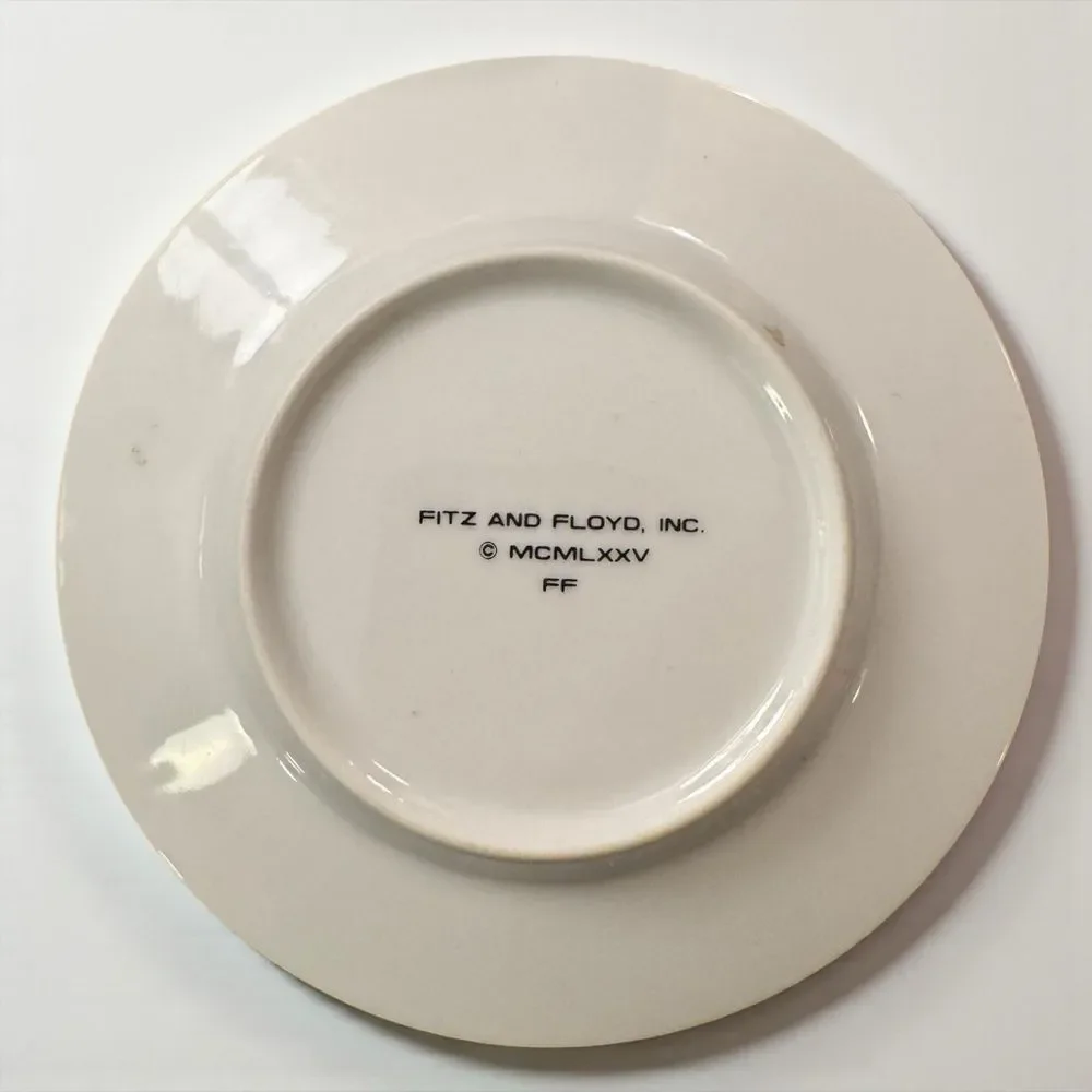 Pair of Fitz and Floyd Petit Fleur Floral Tea Cup & Saucer Sets